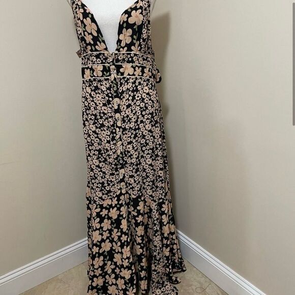 New Free People DEWBERRY MAXI DRESS size L - Picture 4 of 7